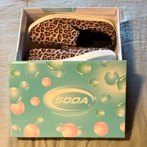 Soda Leopard Print Slip-On Loafers